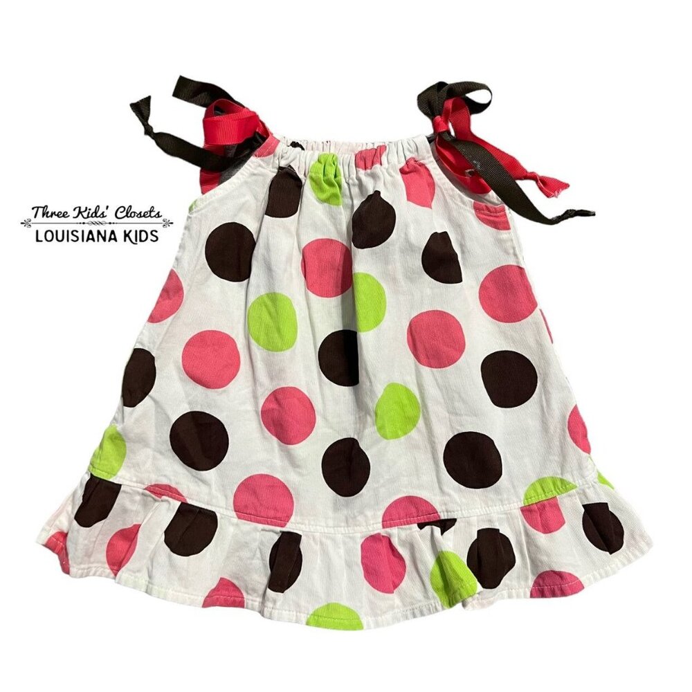 Handmade 12m Polkadot Pillowcase Dress